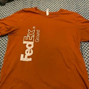 Y2K orange fedex canvas tee